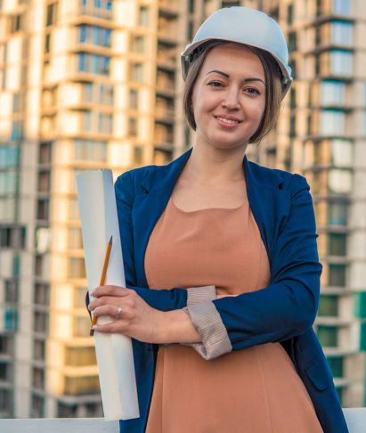 beatiful-business-woman-engineer-is-standing-with-2025-02-12-19-22-16-utc